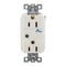 Hubbell Wiring Device-Kellems Duplex Straight Blade Receptacle, 5-15R, 15 A, 125V AC, 2 Pole, 3 Wire, Flush Mount, Grounded HBL5260WSA - alternate 3